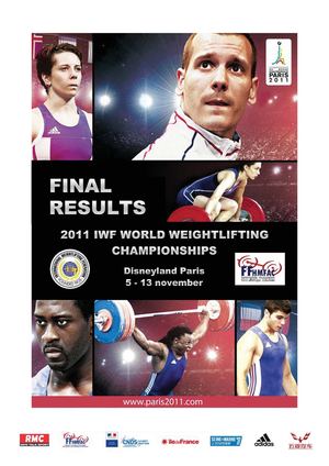 RESULTATS CHAMPIONNATS du MONDE HALTEROPHILIE PARIS 2011