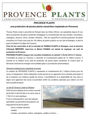 PROVENCE PLANTS - Tarascon Janvier 2012