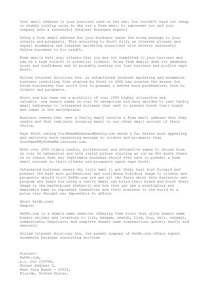 Impress Clients And Boost Your Brand Image With Vanity Email Address From KetMo.com