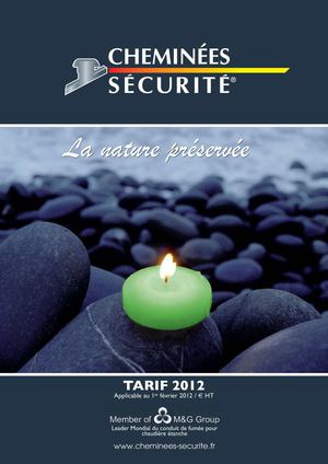 Tarif 2012 CHEMINEES SECURITE