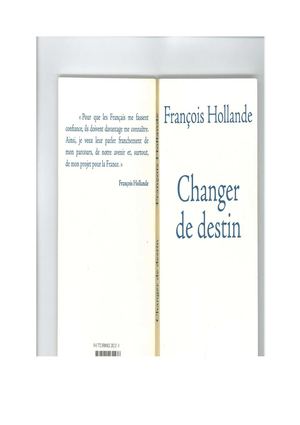 Extraits du livre de François Hollande