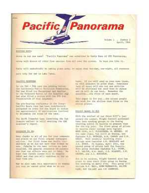 The Official Pacific Air Lines Newspaper / Volume 1 #2
