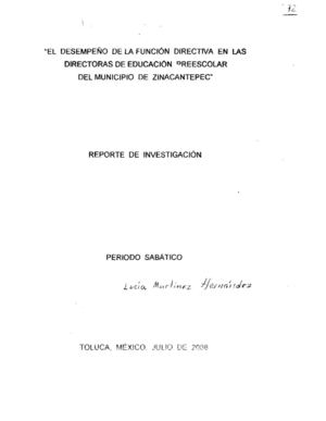 El desempeño de la función directiva en las directoras de educación preescolar del municipio de Zinacantepec