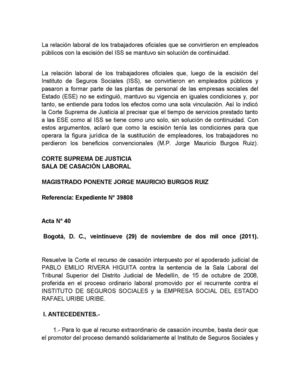 Sentencia CSJ No. 39808 de 29 noviembre 2011. Continuidad de la vigencia de la CCT del ISS. 