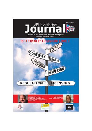 ABI Investigators Journal February 2012