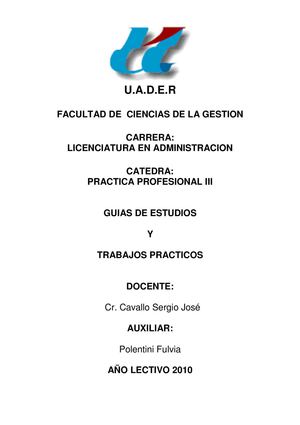 Práctica Profesional III 