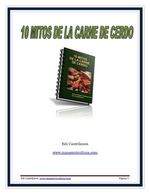 Mitos de la carne de cerdo