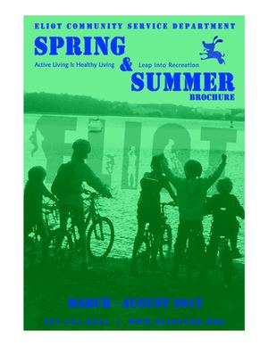 Spring & Summer Programs 2012