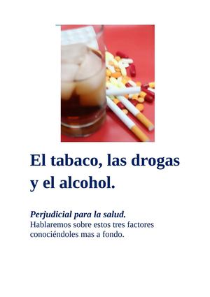 tabaco, alcohol y drogas