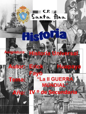 SEGUNDA GUERRA MUNDIAL