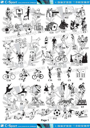 Trophées des Vainqueurs - Logos Gravure