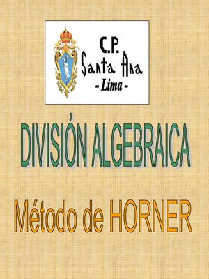 Método de Horner
