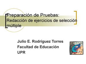 Tipos de ejercicios - Pruebas Seleccion Multiple