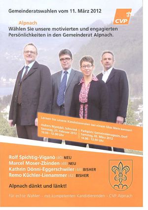 CVP Wahlprospekt 2012
