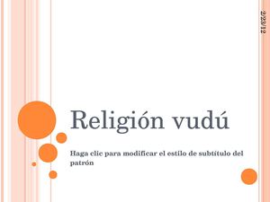 la religion vudu 