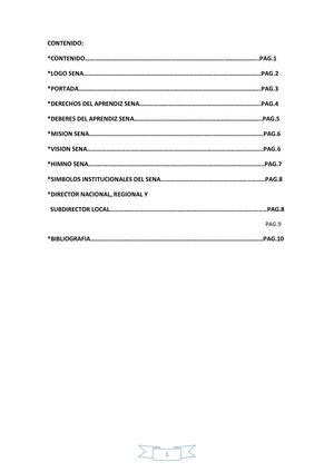 informacion sobre el sena