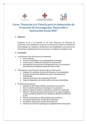 Información curso CIEDD