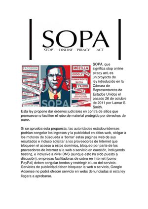 Ley SOPA (Stop Online Piracy Act)
