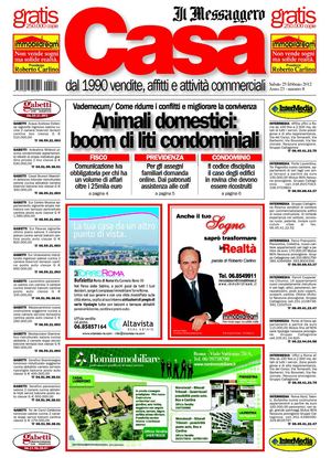 Messaggero Casa del 25/02/2012