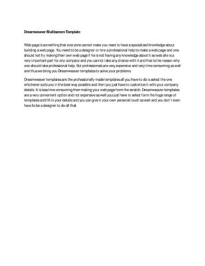 Dreamweaver Multiscreen Template