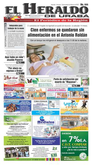 EL HERALDO DE URABA Cuarta semana de febrero de 2012 Edicion 444