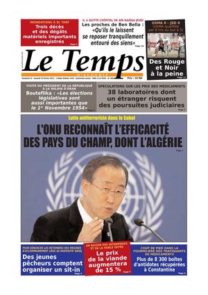Le Temps d'Algérie Edition du Samedi 25 Février 2012