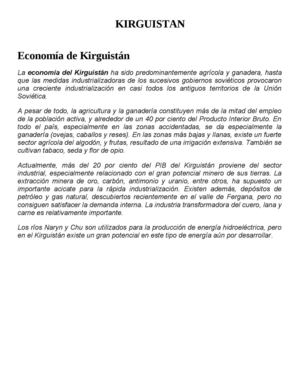 Economía Kirguistán