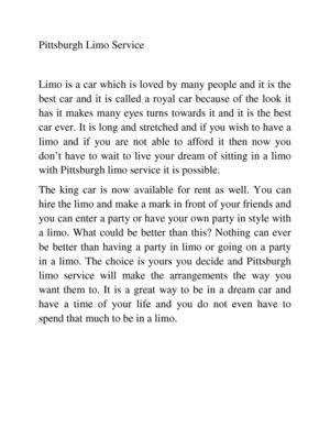 Pittsburgh Limo Service