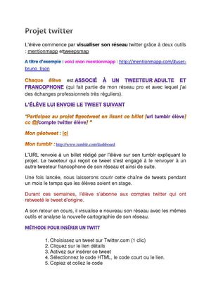 Projet twitter