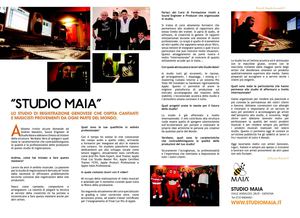 Palla in Campo | "Studio Maia" Lo studio di registrazione genovese che ospita cantanti e Musicisti provenienti da ogni parte del Mondo.