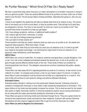 Air Purifier Reviews _ Which Kind Of Filter Do I Really Need_
