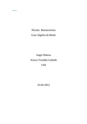 Guia de Algebra de Boole