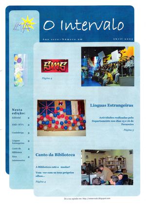 Jornal "O Intervalo" - Ano 0 - n.º 1 - abril 2005
