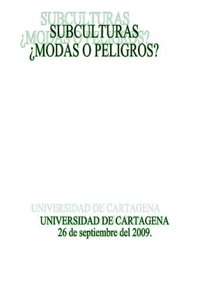 Las Subculturas ¿Moda o Peligro?