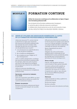 Utiliser les ressources numériques et la collaboration en ligne à l’appui de la formation professionnelle
