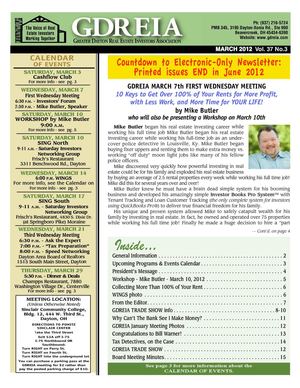 GDREIA Newsletter March 2012
