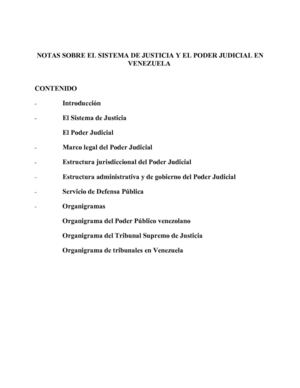 sistema de justicia en venezuela