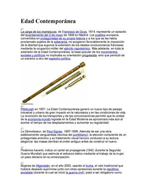 Edad Contemporánea