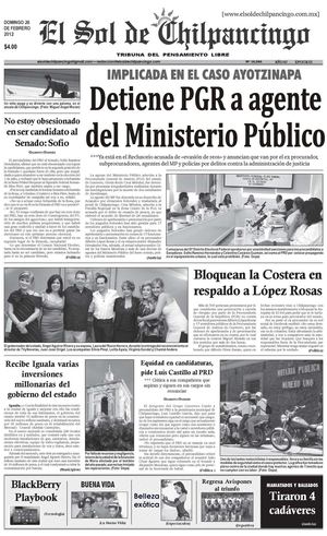 El Sol de Chilpancingo - 26 Febrero 2012