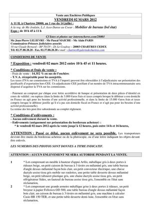 MOBILIER DE BUREAU 02-03-2012