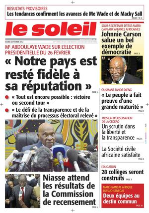 Edition du 28 fev 2012