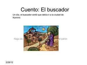 cuento "El buscador"