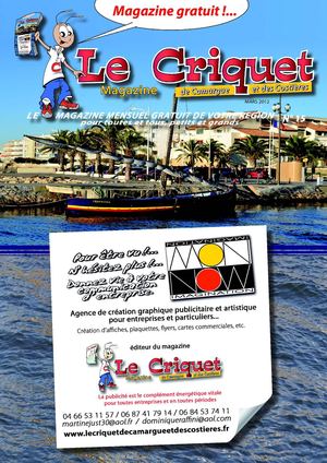 LE CRIQUET MAGAZINE DE CAMARGUE ET DES COSTIERES N°15 MARS 2012