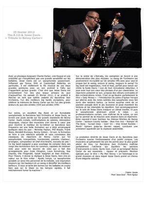 Tribute To Benny Carter