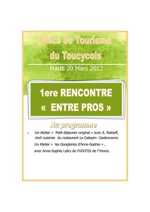 1erre Rencontre " Entre-Pros"