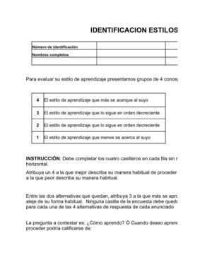 estilos de aprendizaje