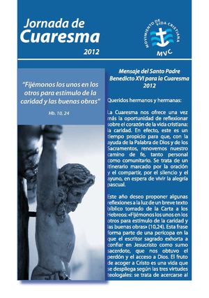 Folleto de Cuaresma 2012 MVC 