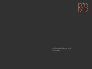 Holzbaupreis Bayern 2010 - Preisträger