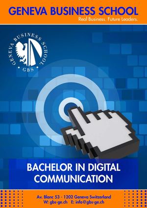 GBS Bachelor in Digital Communication