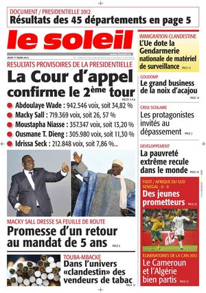 Edition du 1er mars 2012